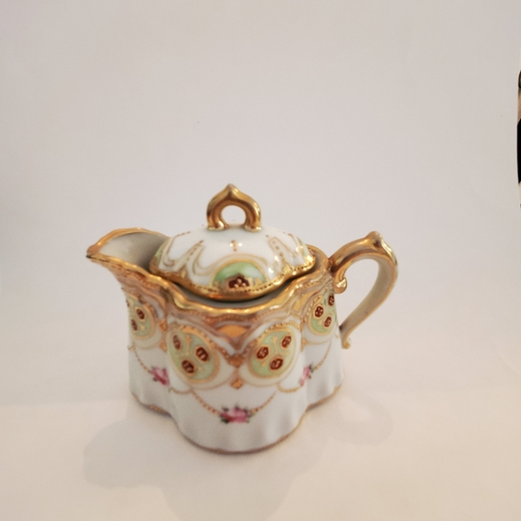 Vintage Nippon Hand Painted Gold Antique Creamer - Picture 5 of 7